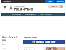 Tablet Screenshot of comune.tolentino.mc.it